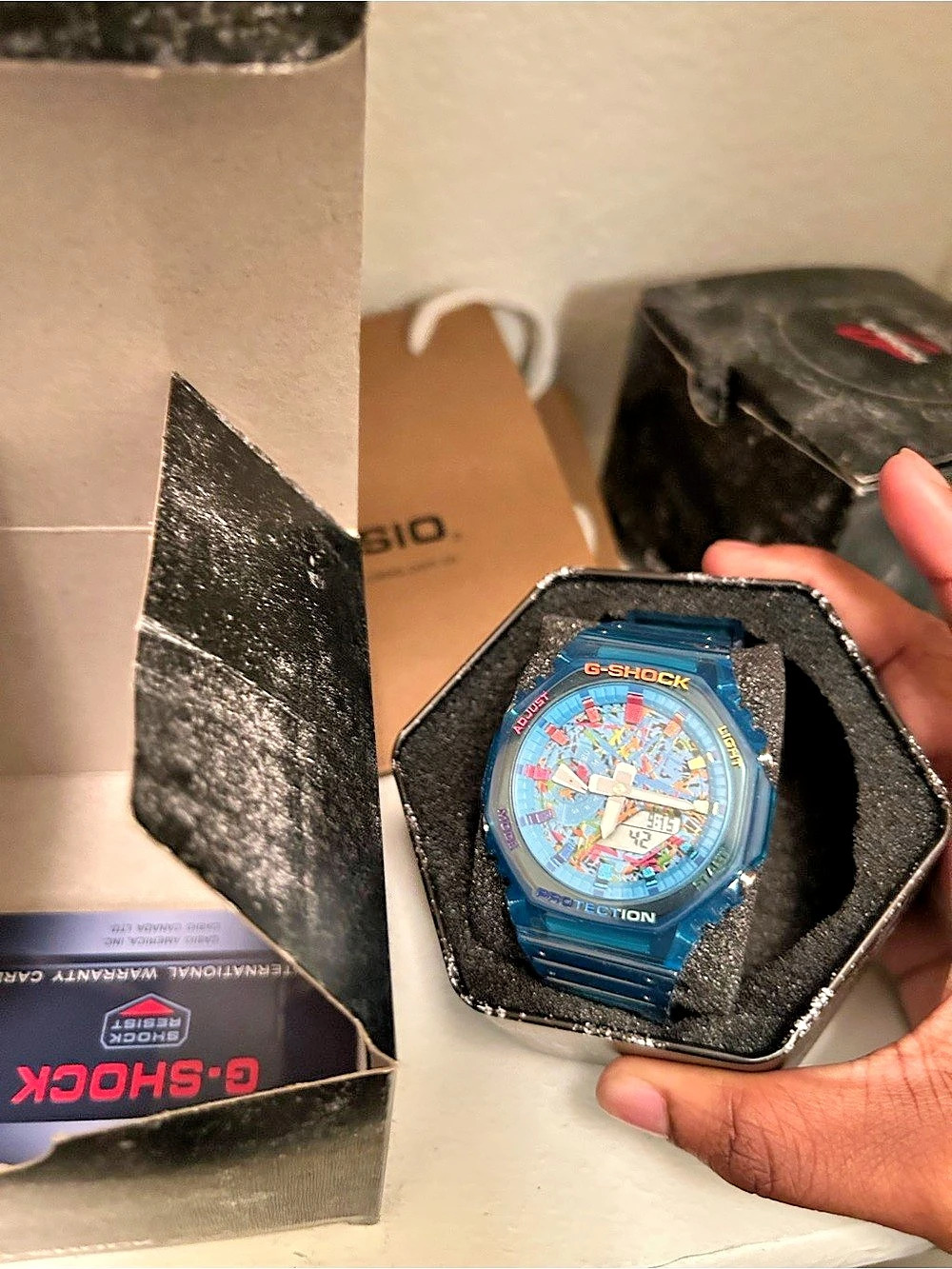 G-Shock Blue Multicolor Watch NWT